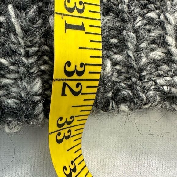 VICTORIA’S Secret Womens Cardigan Sweater Size S Gray Chunky Knit Wool Blend - Picture 8 of 10